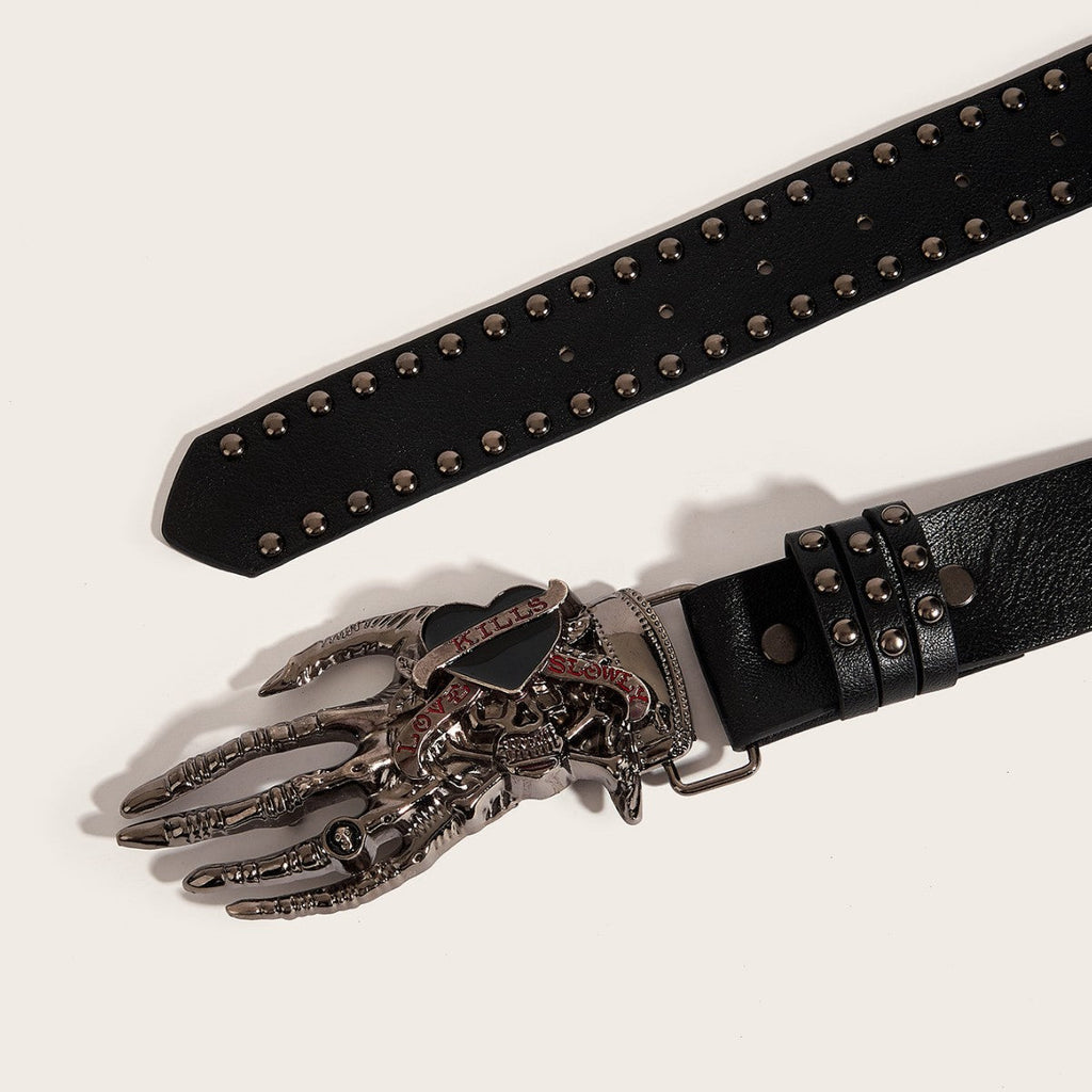 Punk Hot Girl Y2K Skull Palm Belt All-match Size 3 Colors