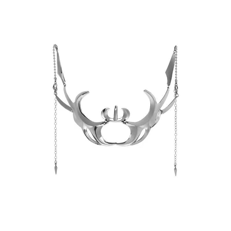 Cyberpunk Metal Mask Mechanical Style Earrings Lip Ring Adjustable Face Accessories