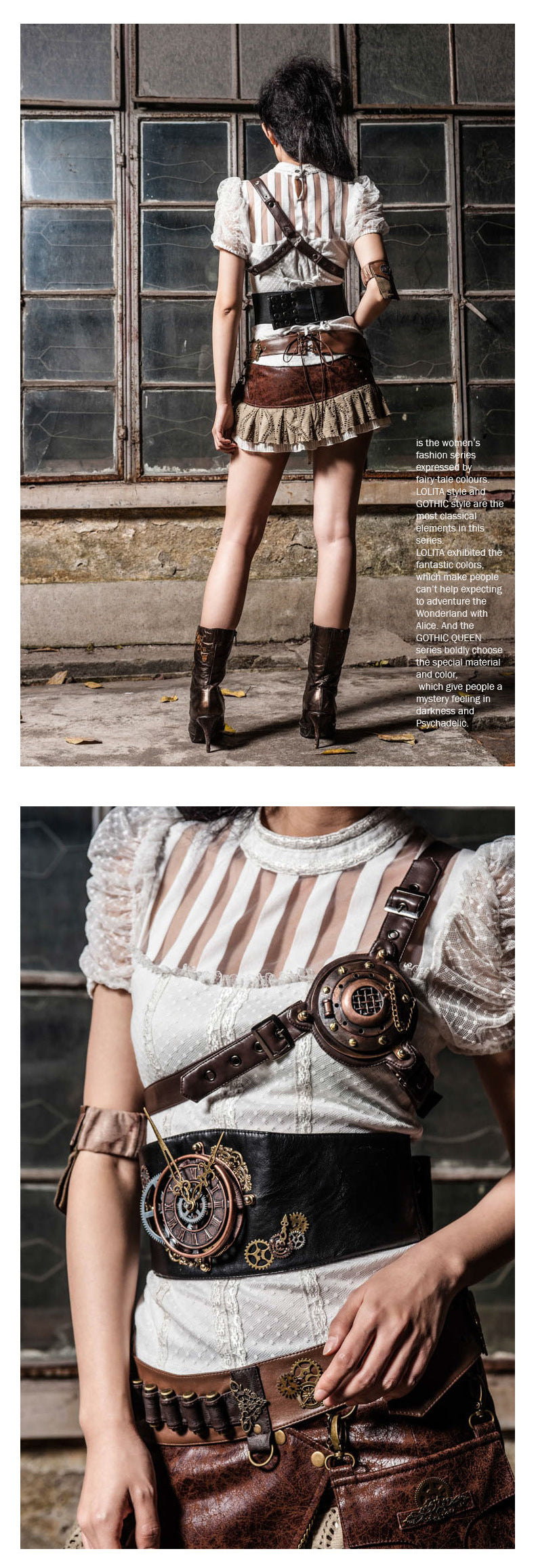 Steampunk Costume Accessories Chest Strap Buckle COSPLAY